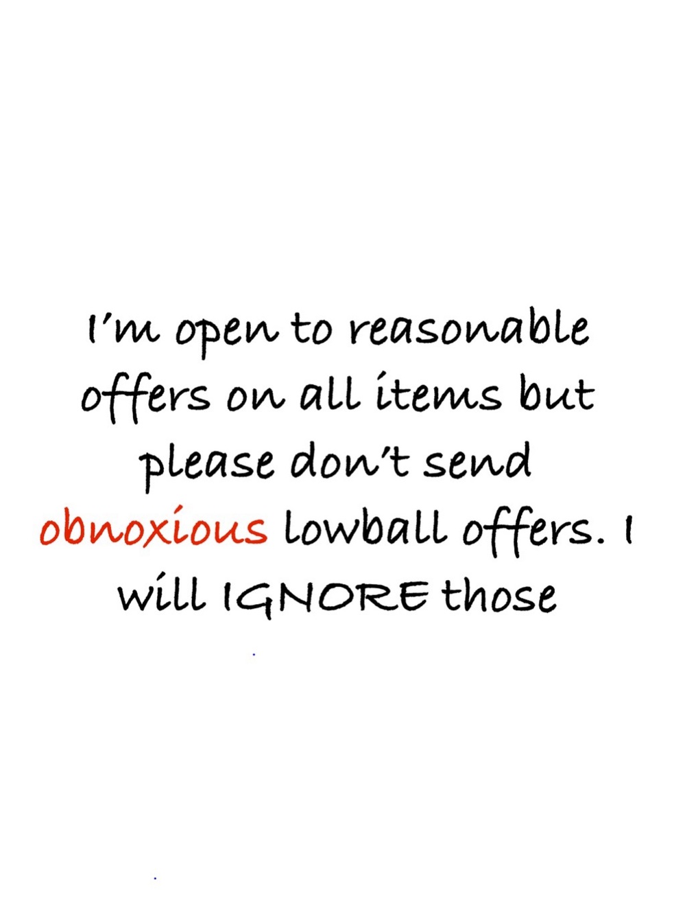 Open to offers
